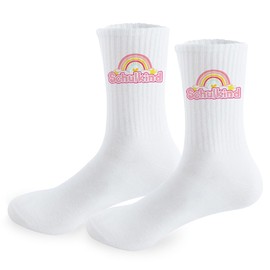KILLIAN'S Store School Child Socks Boys Girls First Day of School Socks Gifts for First Day of School Gift 25-34, pink