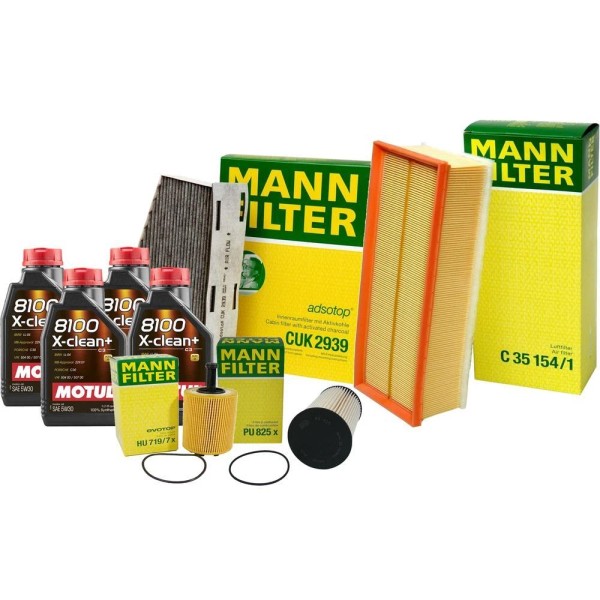 Motul + OEM Engine Oil Change Kit (5W30) (4 Liter)
