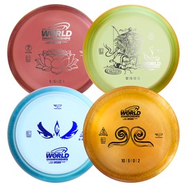 yikundiscs Pro Worlds 2025 Limited Edition Combo Pack,Includes Disc Golf Driver,Mid-Range,Putter Disc Golf Starter Set|PDGA-Approved Tournament Series