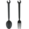 Nagao Professional Spanner Spoon Spanner Fork Black Set of 2