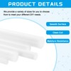 sourcing map ABS Plastic Rod Round Solid Bar 10 mm