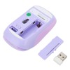 Keyboard Mouse Combo 2.4GHz Wireless Cute Retro 68 Round Keycaps