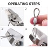 YMYP Wire Rope Crimping Tool for Loop Sleeves, Aluminum Double