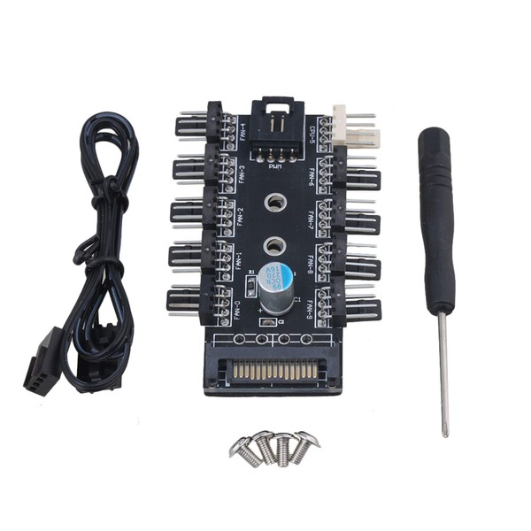 BQLZR 12V PWM DC Fan Controller Hub Chassis CPU Cooling