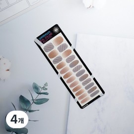 Wippeom Nail Stickers Nail Tip Gel Nail Stickers, 4 Pieces / 위쁨 네일스티커 네일팁 젤네일스티커, 4개