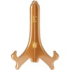 Bard's Hinged Gold-toned MDF Wood Plate Stand, 9" H x