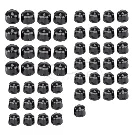 Unbranded Black Engine Bolt Caps For Harley Electra Street Road Glide King Ultra Limited