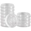 SoftTouch 12-Pack Clear Caster Cups – 1-3/8" Round Furniture Protectors