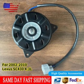 Unbranded For Lexus 2002-09 2010 SC430 4.3L 16363-20300 Left Radiator Fan Motor New Black