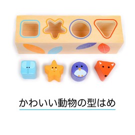 DJECO DJ06202 Wooden Puzzle, Animals, Wooden Toys, 1 Year Old, Shaped Puzzle, Educational Toy, Inlay Puzzle, Baby