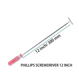 PDETVEO 12 Inch 5mm Phillips Screwdriver, Long Screwdriver With Magnetic Tip for Repair Home Improvement Craft