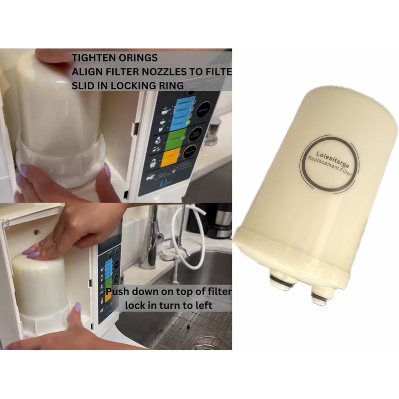 Loiesitarge High Grade Water Filter Replacement, Removal of Chlorine for