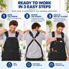 Canvas Work Apron for Kitchen & Gardening – Adjustable Utility