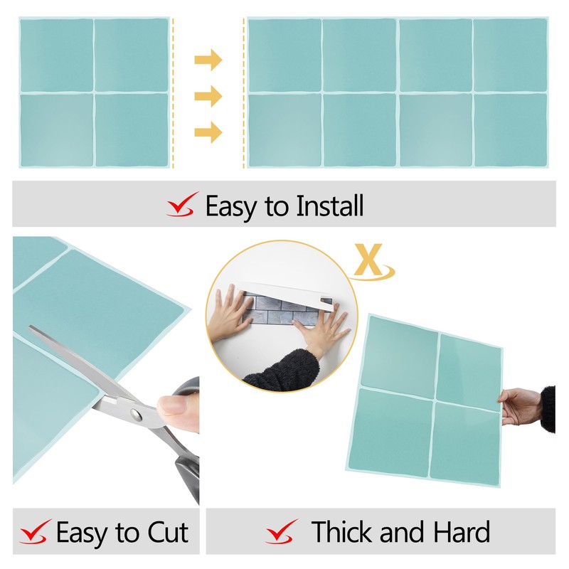 Yoillione Peel and Stick Backsplash for Kitchen: Self Adhesive Wall