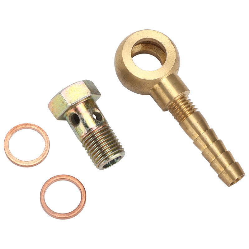 Turbocharger Water Coolant Banjo Fitting Bolt Set M14x1.5 to 3/8in