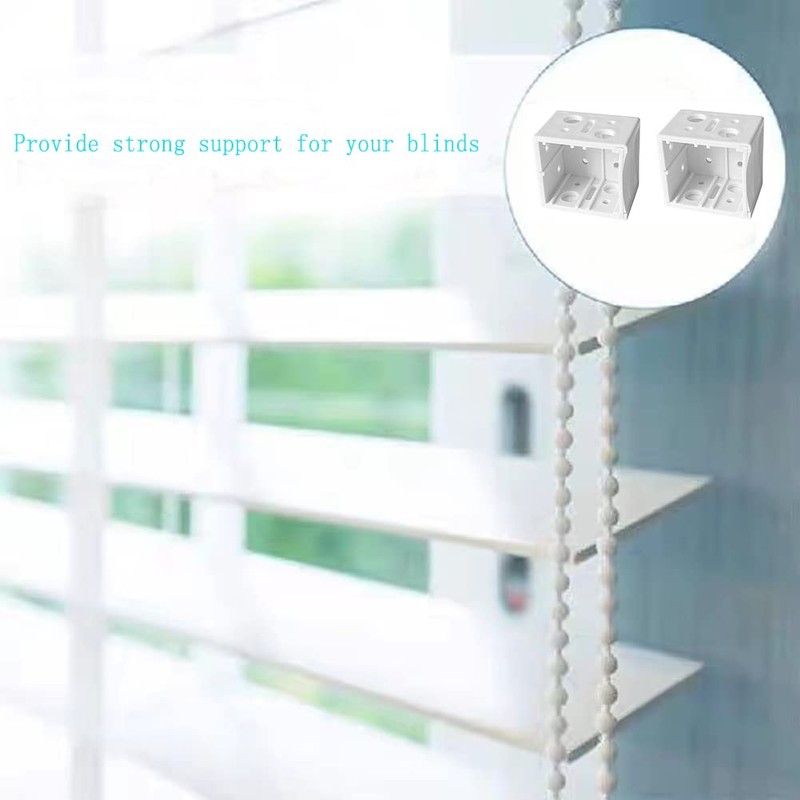 WYNOTT 6 Pcs 1 Inch Blind Brackets, Mounting Bracket for