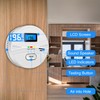 Smoke and Carbon Monoxide Detector with Batteries,2-in-1 Smoke Detector Carbon