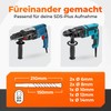 BAUBECK SDS Plus Drill Bit Set for Concrete [7-Piece -