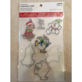Recollections Trio Friend Clear Stamp & Die Set By Recollections™ 529318 CHRISTMAS 🤶 NEW