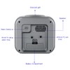 5.5" Large Analog Alarm Clock Silent Non Ticking, Gentle Wake,