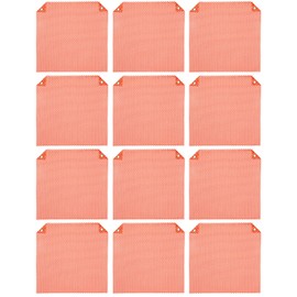 Venussar Safety Flags 18 x 18 Inch, Pack of 12 Mesh Warning Flag with Grommets, Safety Warning Flags for Trucks Trailer Oversize Load(Orange)