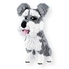 Schnauzer dog. Figure to assemble with nanoblocks. 2100 pieces.