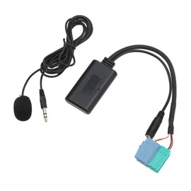 Auto Bluetooth Adapter, AUX Eingangsadapter Drahtloses Audiomodul Kabelgebundener Bluetooth 5.0 Frequenz Audioadapter mit Mikrofon, 12V Universal Bluetooth Adapter
