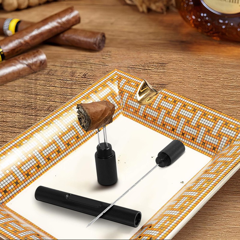 AILE Cigar Punch Enhancer Tool & Nubber,Cigar Draw Cigar Poker