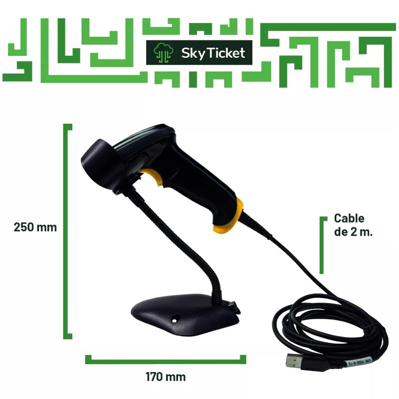 Sky Ticket Kit Punto Venta Impresora Tickets 58mm + Lector