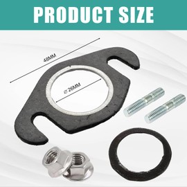 Auspuffdichtung Und Auspuff Stehbolzen, Krümmerdichtung