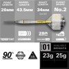 TARGET Darts Scott Williams Generation 2 Swiss Point Steel Tip