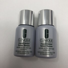 Clinique Lot Of 2 Clinique Repairwear Laser Focus Wrinkle & UV Damage Corrector .24 Oz