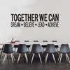 VODOE Large Together We Can Dream Believe Lead Achieve Wall