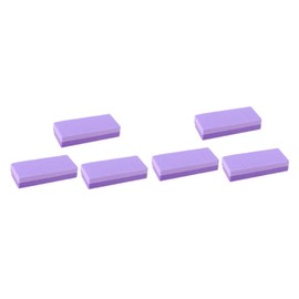 Healeved 6pcs Double-sided Pumice Stone Foot Care Tools Ergonomic Callus Remover Dead Skin Scrubber for Smooth Feet for High-heel Wearers Long Walks Purple