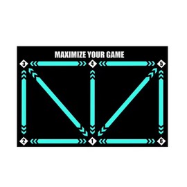 Soccer Training Mat, 60 x 90 cm Football Footwork Improvement Accessories, Durable Non-Slip Soccer Training Mat for Agility & Footwork Drills