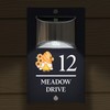 Custom Signs Solar Illuminated Modern Anthracite House Number Sign 24cm