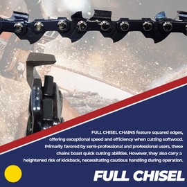 Proven Part (4) 33RSF-91 28" Full Chisel Chainsaw Chains For Stihl .050 3/8" 91Dl