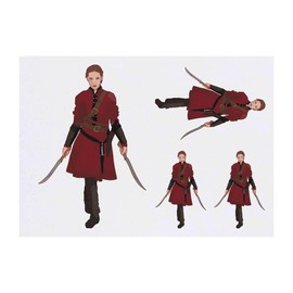 4 x 'Warrior Woman' Temporary Tattoos - Water Resistant, Skin-Safe, Non-Toxic Transfers, Mixed Sizes (TO00074808)