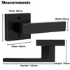Probrico Heavy Duty Half Dummy Lever in Matte Black, Non-Turning