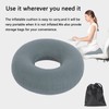 JHY Hemorrhoids Seat Cushion, Polyester, Inflatable Seat Cushion, Orthopaedic Round