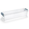 BTSKY 1 Pack Long Plastic Storage Box for Pencils Clear