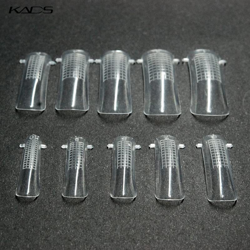 KADS 100Pcs/10 Size Dual Nail System Form UV Gel Acrylic