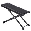 Guitar Footstool Stool with Non-Slip Rubber Underlay, Foldable Metal Guitar