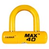 Trimax MAX40YL Motorcycle Disc U-Lock - Yellow with Yellow PVC