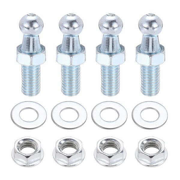 uxcell M8 x 0.5" Ball Stud Bolt, Stainless Steel Gas