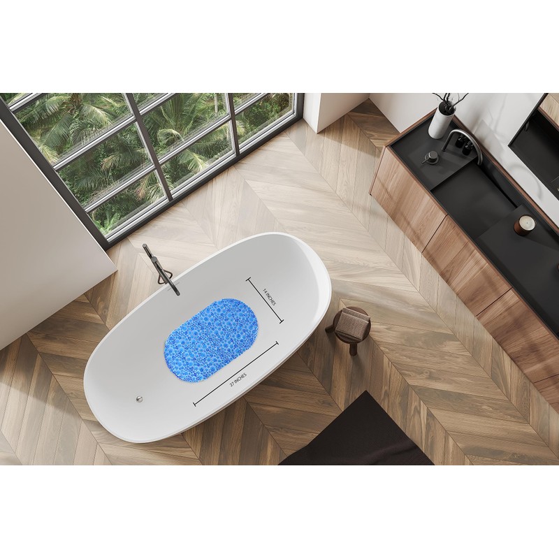 Splash Home Pop Bathtub Mat Non-Slip, Shower Mat Machine Washable