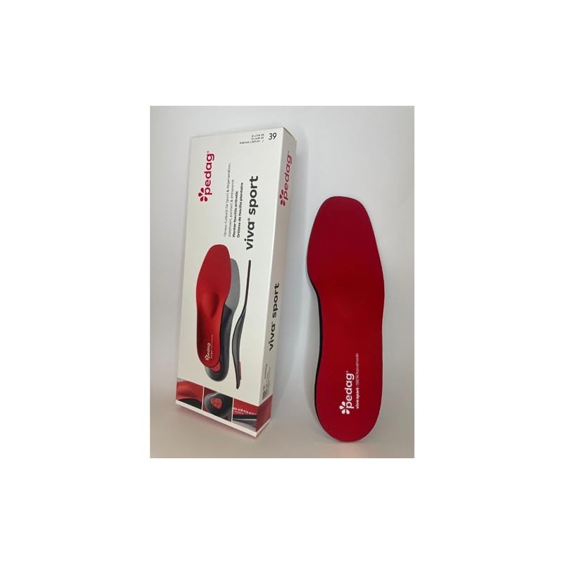 Pedag Unisex-Adult Viva Sport Insole 181 Red 40 EU