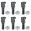 12 Pack 2-7/8"Lx11/16"W with 5/8"-18 Nuts Stump Grinder Teeth Compatible