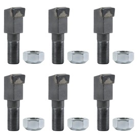 12 Pack 2-7/8"Lx11/16"W with 5/8"-18 Nuts Stump Grinder Teeth Compatible with Woodland Mills WG28 WG24 Stump Grinder Teeth