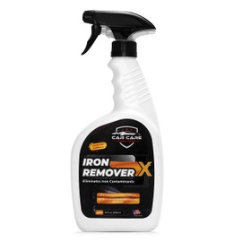 Car Care Iron Remover X, Car Detailing Iron Rust Remover-Wheel, Paint, Ceramic-Cleaner-Car Cleaner Exterior Care Products, Colorless Rim Cleaner, Decal Remover-Use before Clay Bar (32 Fl Oz Spray)